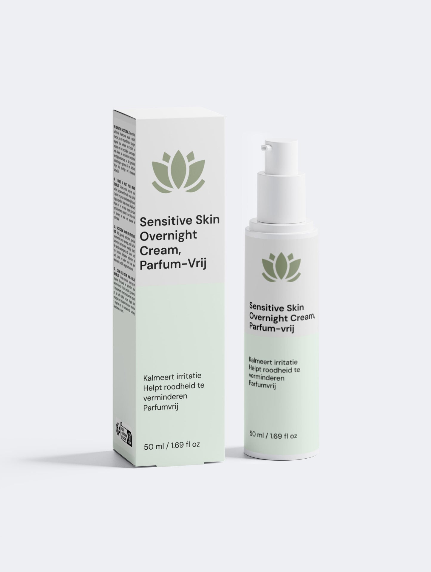 Sensitive Skin Overnight Cream, Parfum-Vrij
